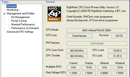 rmclock windows 7